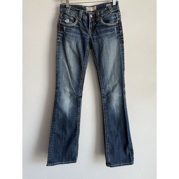 MEK Denim Capetown Bootcut Dark Wash‎ Women's Jeans Low Rise Size 26 x 34 - Picture 3 of 16